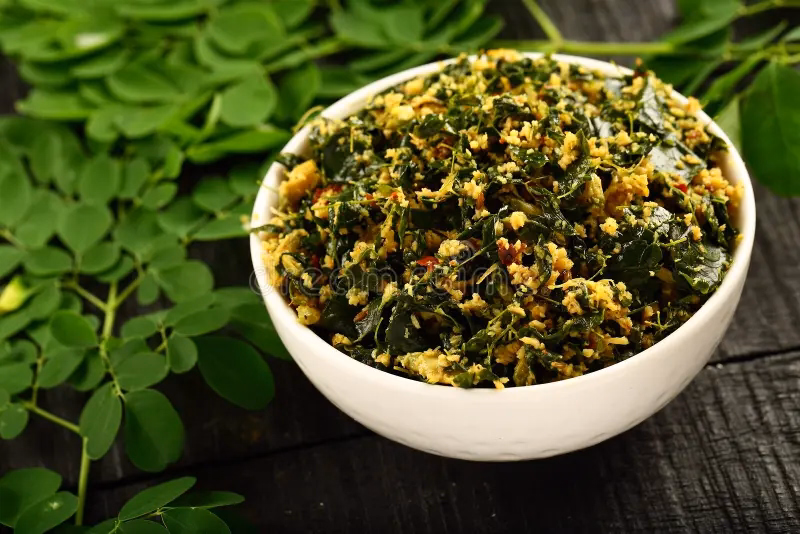 Moringa Leaf Stir-Fry (Drumstick Greens Poriyal)